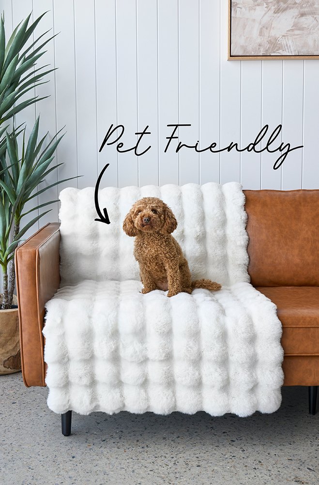 Bubble White Washable Rectangle Rug