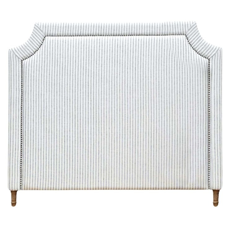 Scarlett Linen Bedhead with studs
