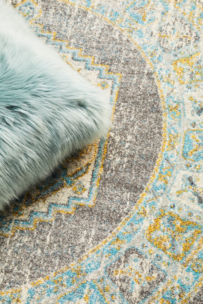 Clara Grey Round Rug