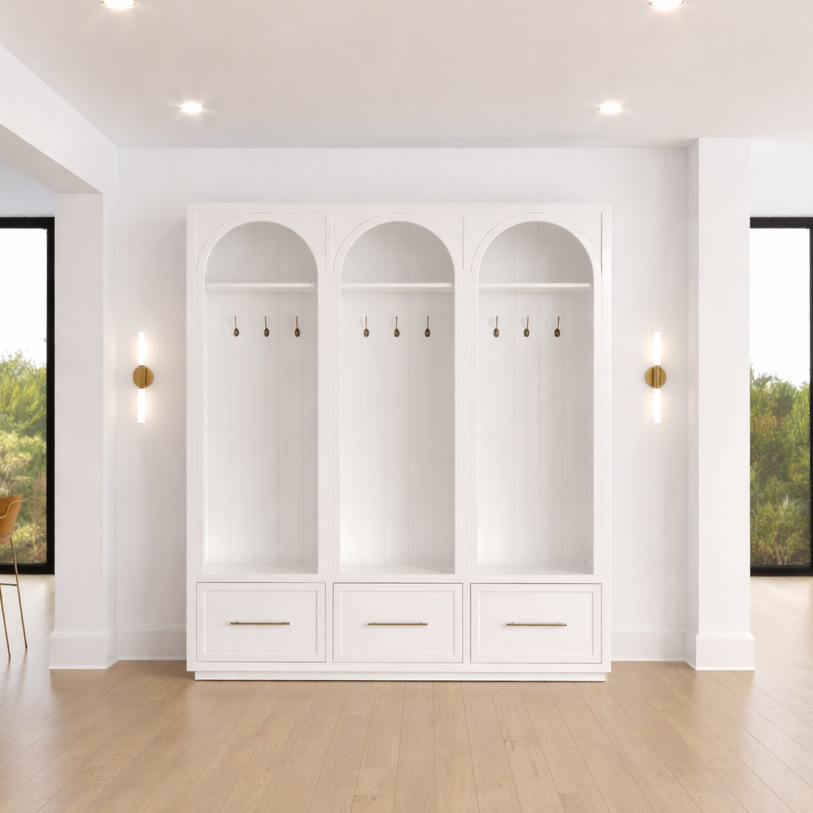 Arch Triple Bay Locker Cabinet