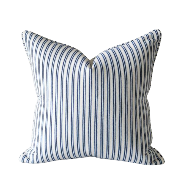 Nautical Ticking Stripe Square Cushion