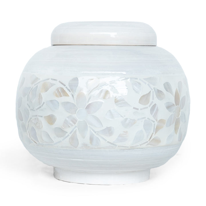 Indira Neutral Mother of Pearl Ginger Jar