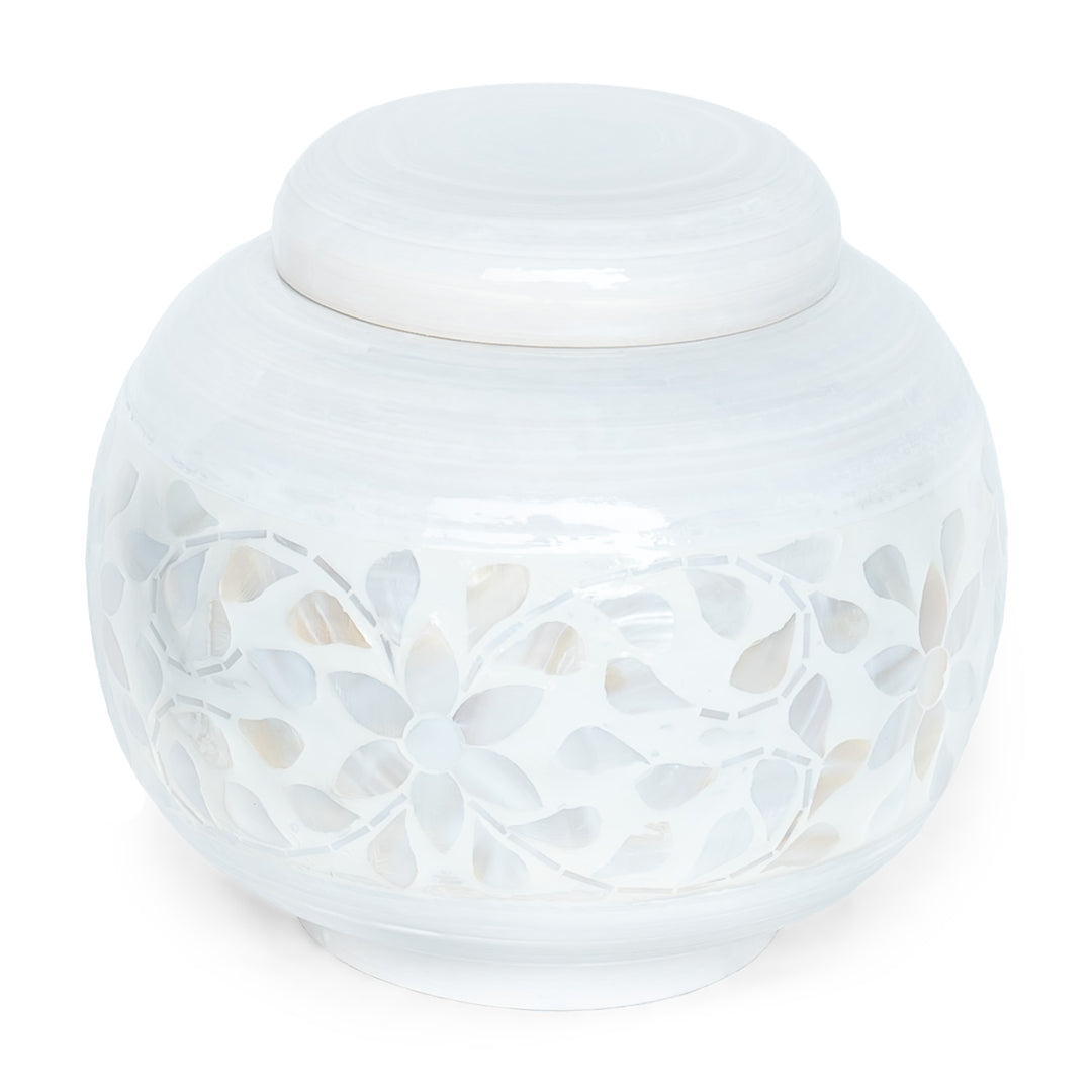 Indira Neutral Mother of Pearl Ginger Jar