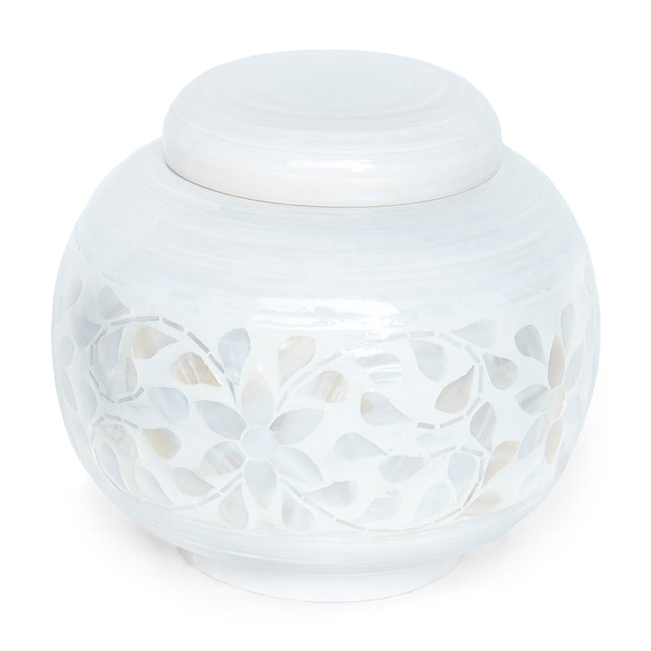 Indira Neutral Mother of Pearl Ginger Jar