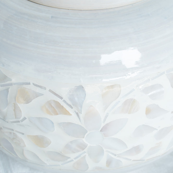 Indira Neutral Mother of Pearl Ginger Jar