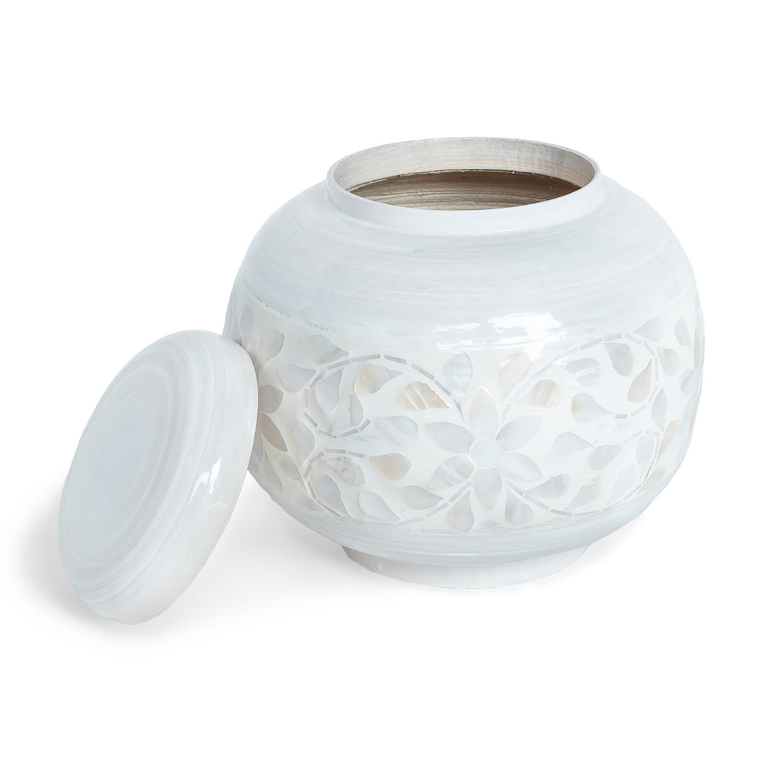 Indira Neutral Mother of Pearl Ginger Jar