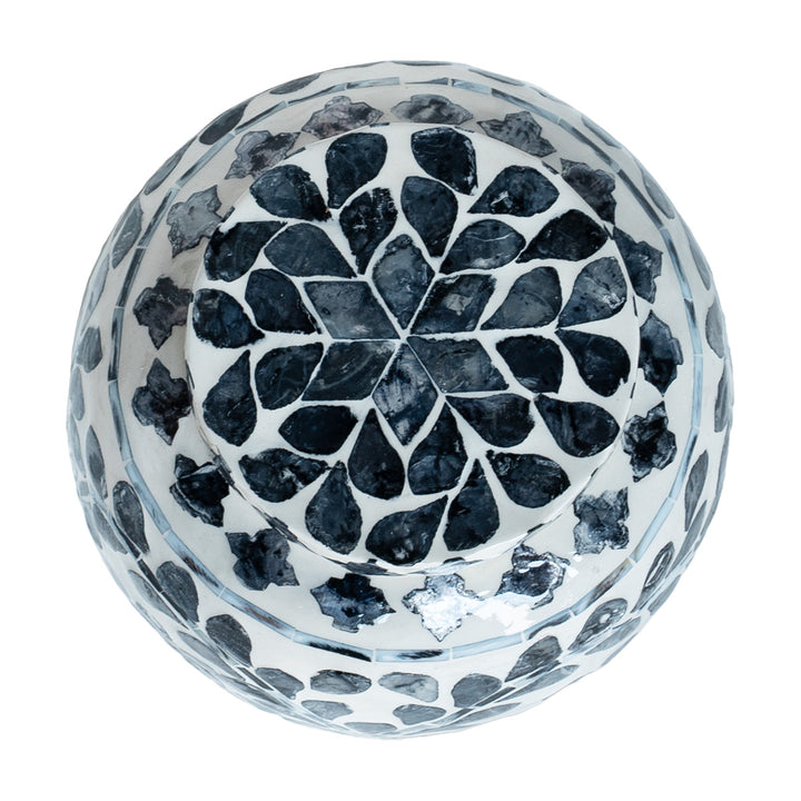 Vine Blue Mother of Pearl Ginger Jar - 2 Sizes