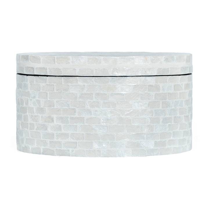 Classic Oval Mother Of Pearl Trinket box set