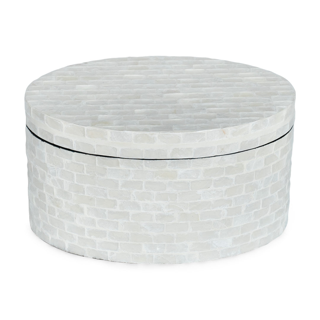 Classic Oval Mother Of Pearl Trinket box set