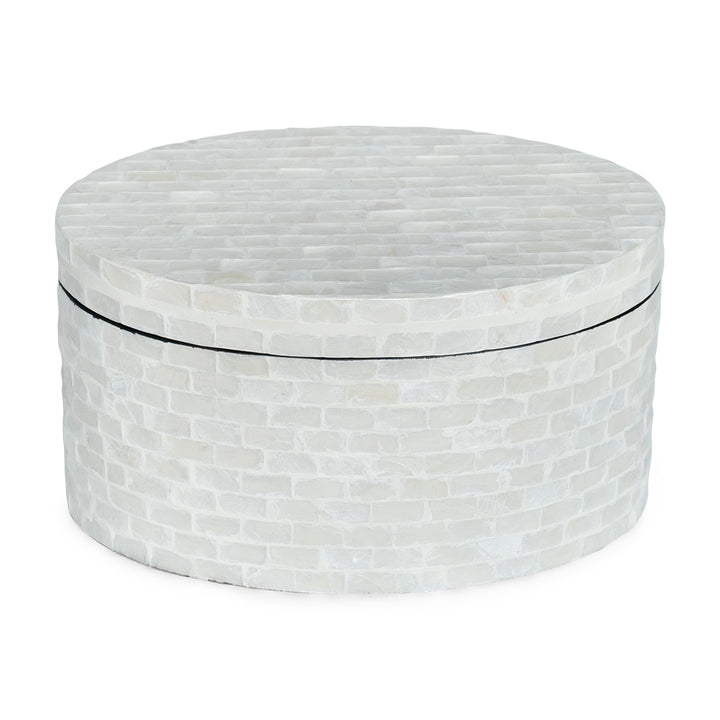 Classic Oval Mother Of Pearl Trinket box set