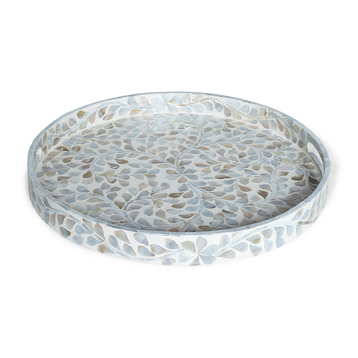 Secret Garden Round Mother Of Pearl Tray