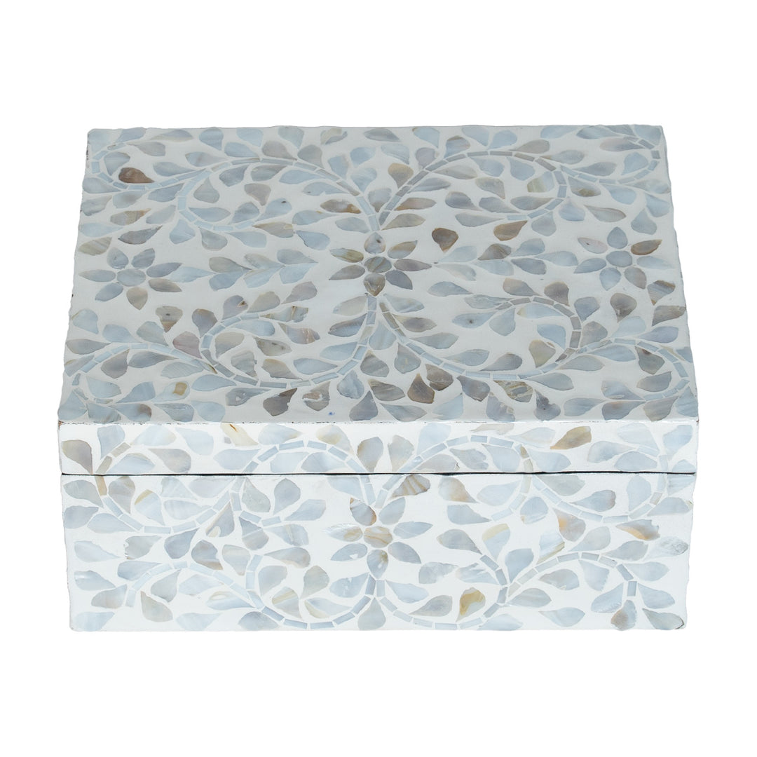 Secret Garden Neutral Mother Of Pearl Trinket boxes