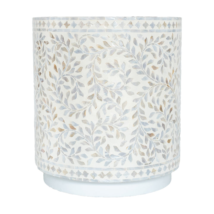 Secret Garden Mother Of Pearl Round Side Table