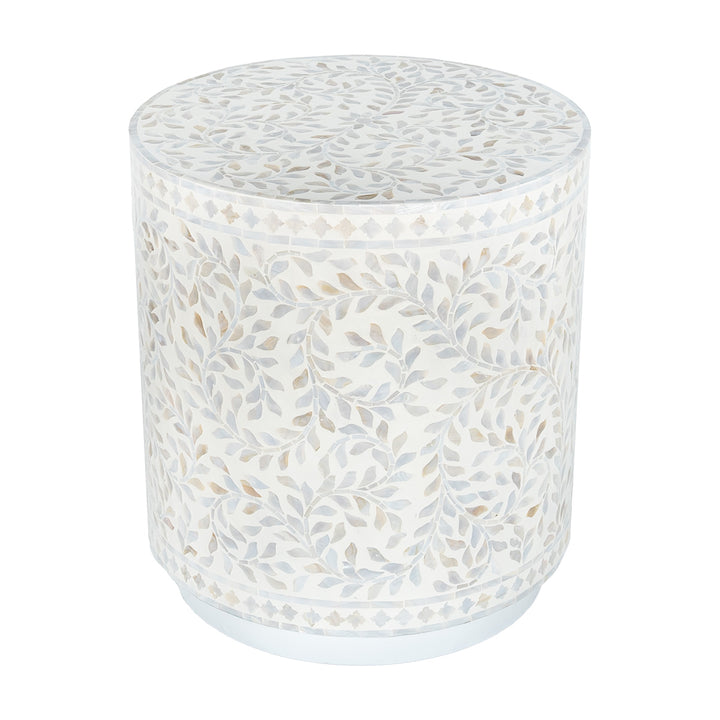 Secret Garden Mother Of Pearl Round Side Table