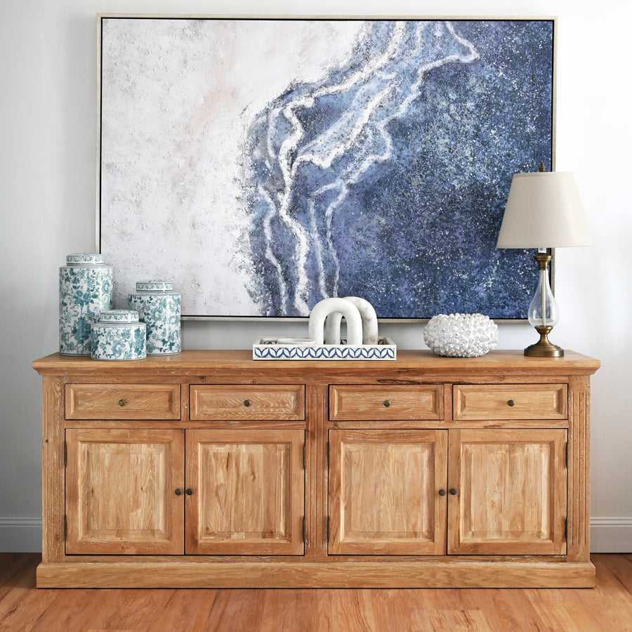 Reef View Canvas Extra Large Canvas In Antique Silver Frame