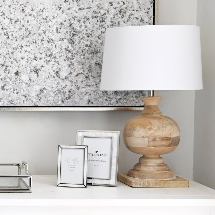 Shell Inlay With Silver Border Frame