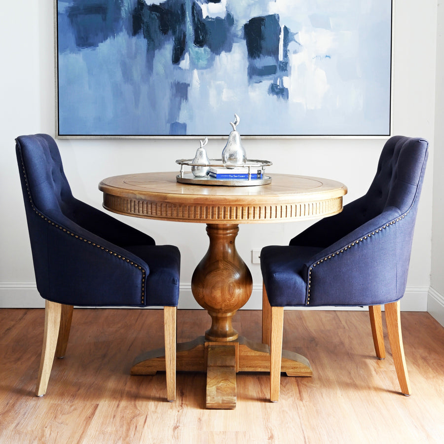 Leopold Upholstered Linen Dining Chair