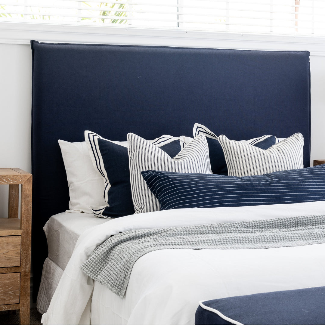 Capri Bedhead Linen Slip - Cover Only Navy