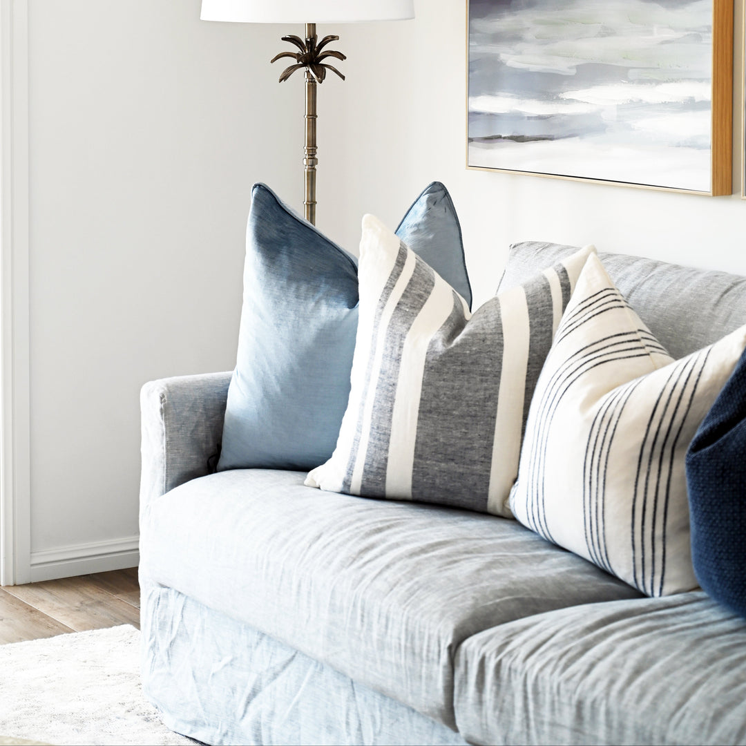 Capri Linen Slip Cover 3 Seater Lounge