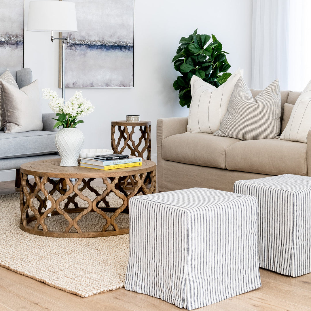 Sahara Round Recycled Elm Side Table