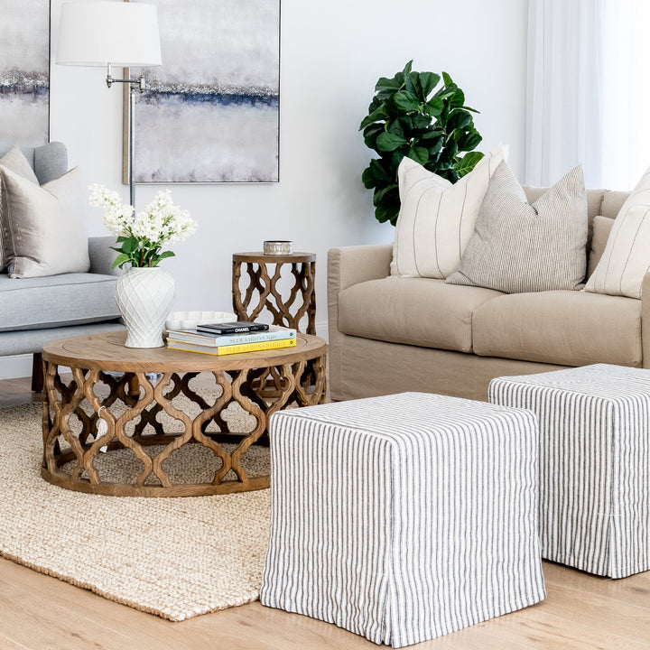 Sahara Round Recycled Elm Side Table