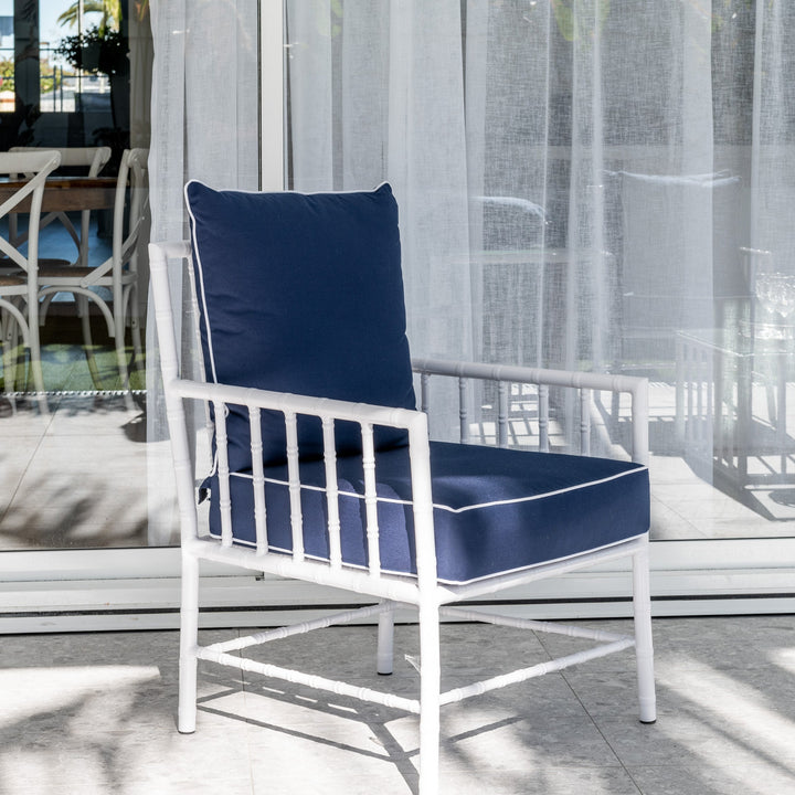 Whitsundays Outdoor Navy Occasional Chair- PREORDER