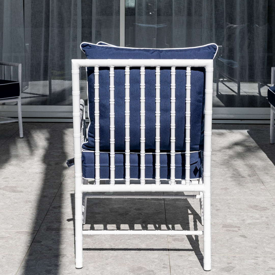 Whitsundays Outdoor Navy Occasional Chair- PREORDER