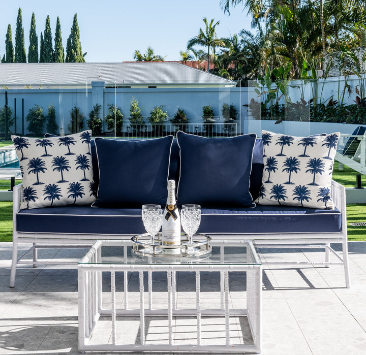 Ex floor Whitsundays Outdoor 3 Seater Lounge Navy