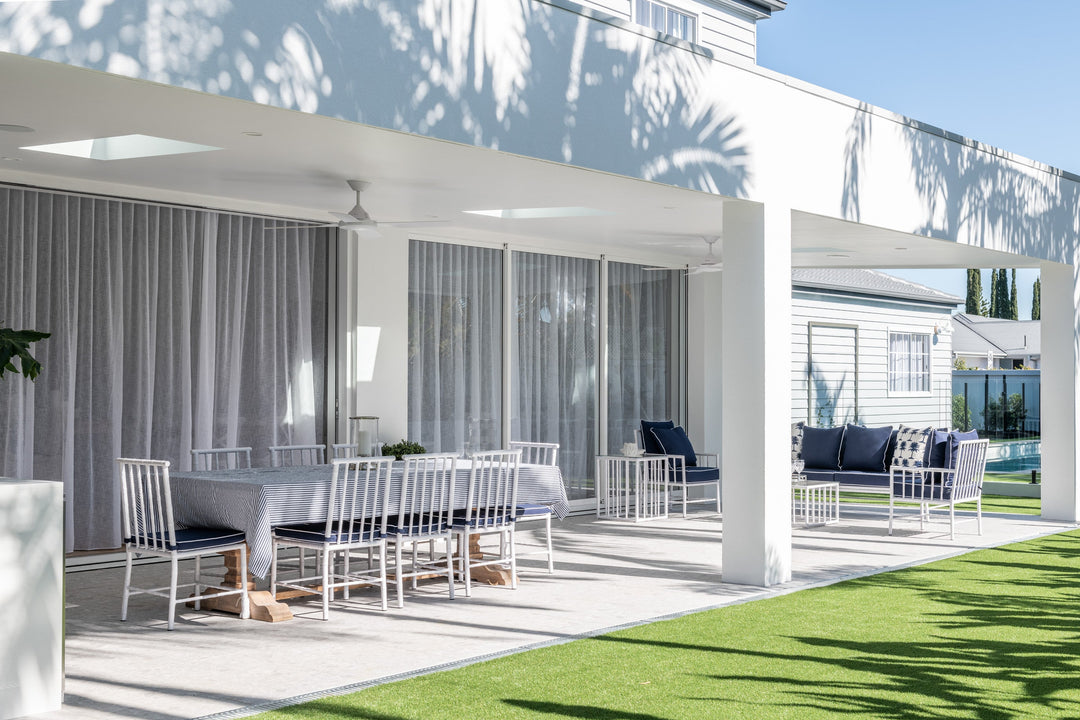 Ex floor Whitsundays Outdoor 3 Seater Lounge Navy