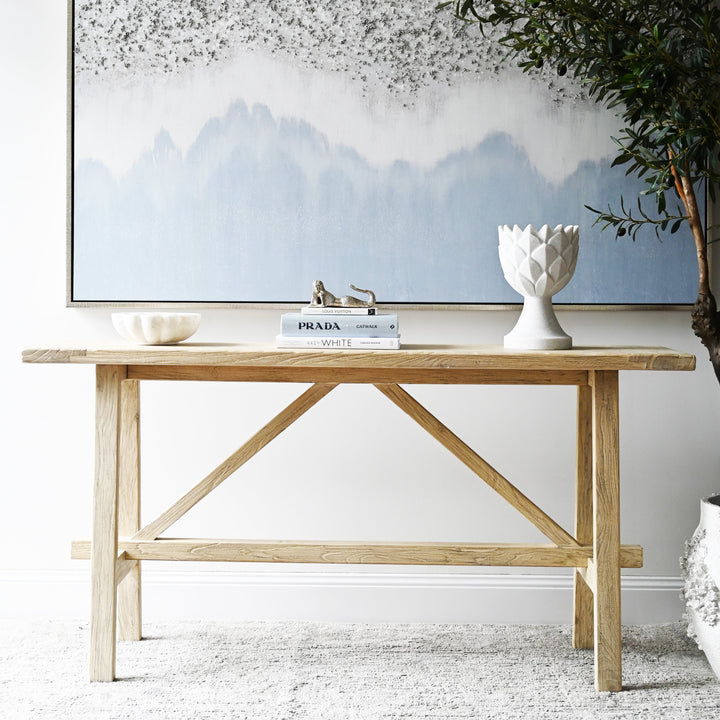 Linden Elm Console Table