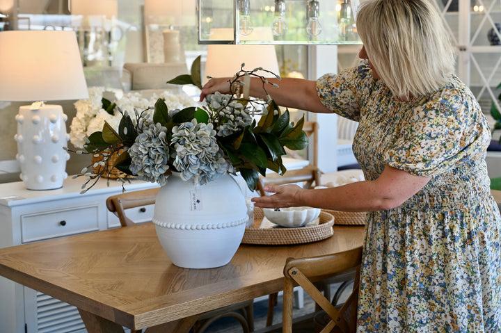 Herringbone Natural Oak Dining Table