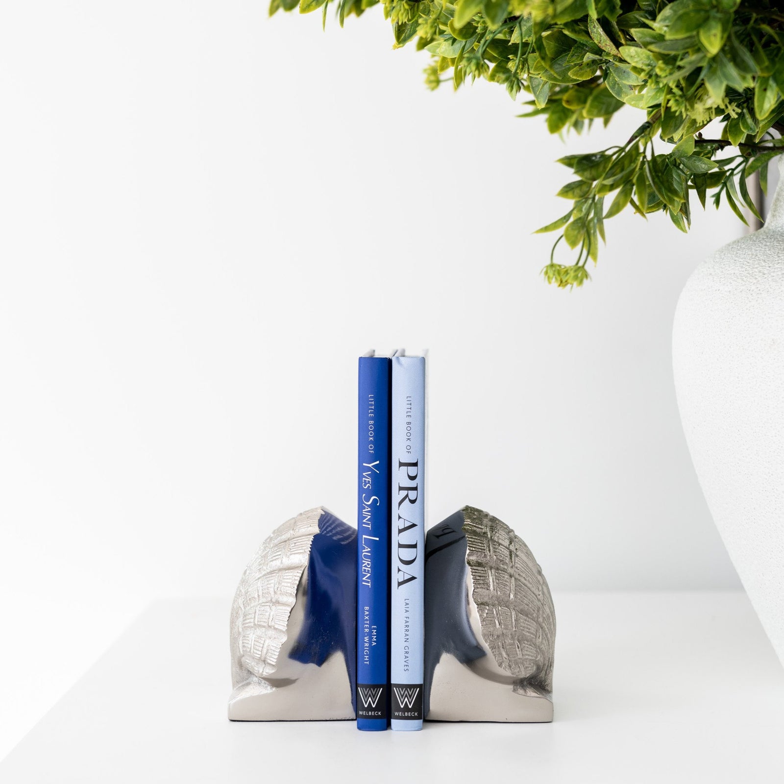 Clam Silver Bookends