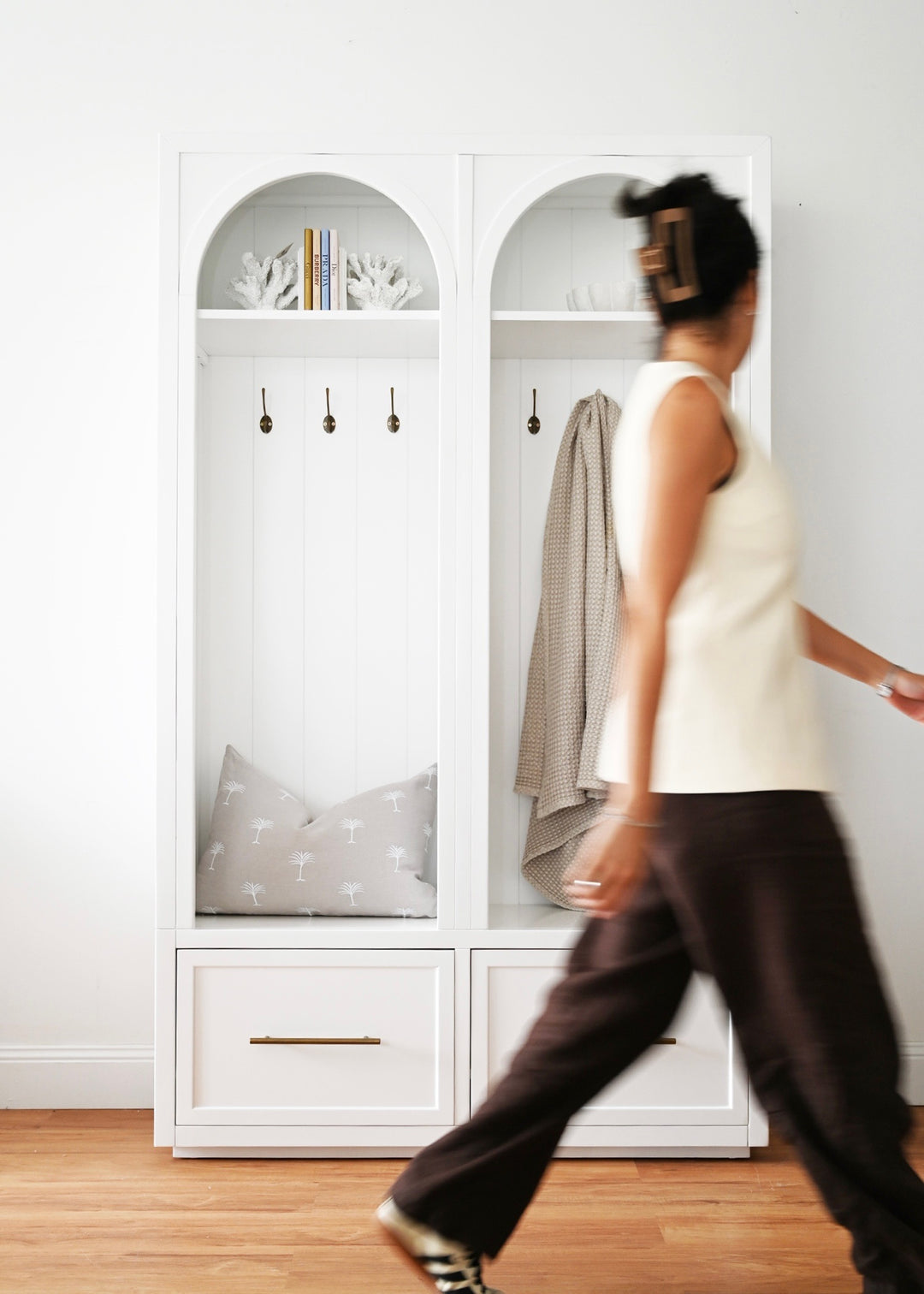 Arch Double Bay Locker Cabinet