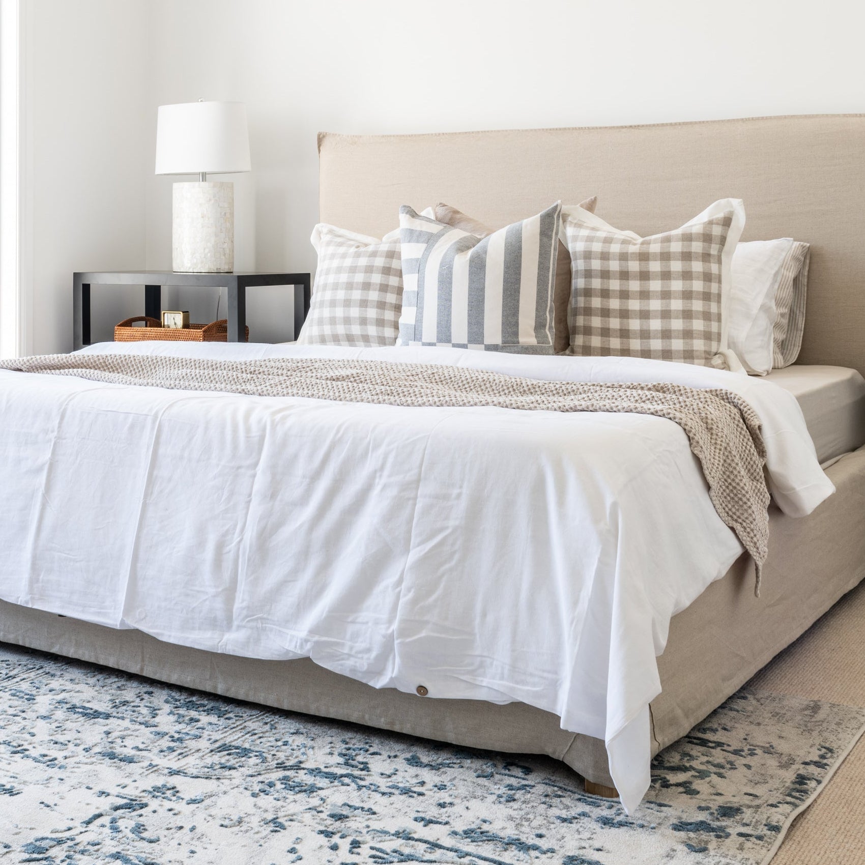 100% Linen Valance - Oatmeal