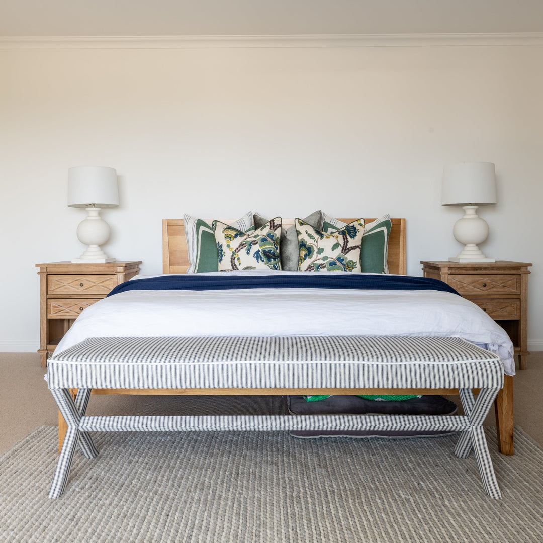 Aspen Turned  White Timber Table Lamp