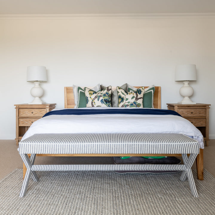 Aspen Turned  White Timber Table Lamp