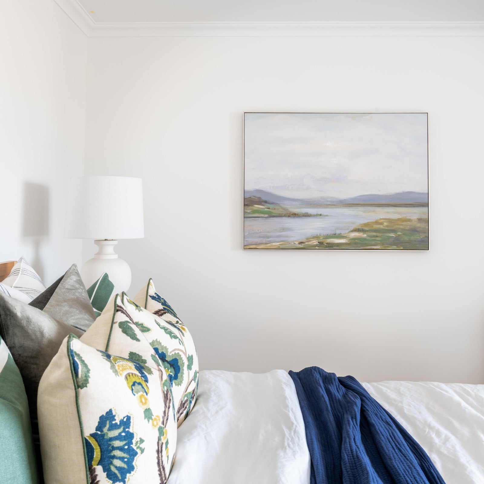 Riverbend Canvas In Antique Silver Frame