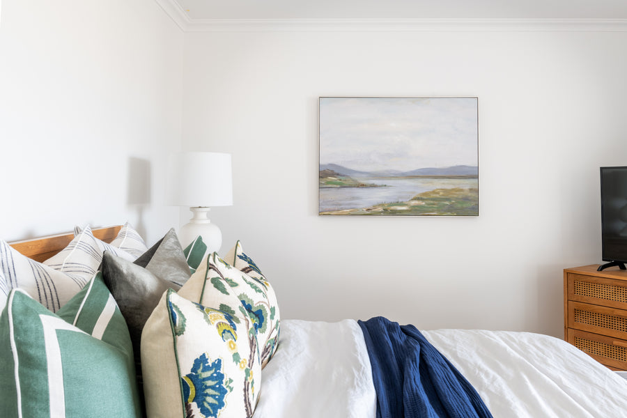 Riverbend Canvas In Antique Silver Frame