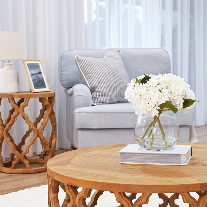Sahara Round Recycled Elm Side Table