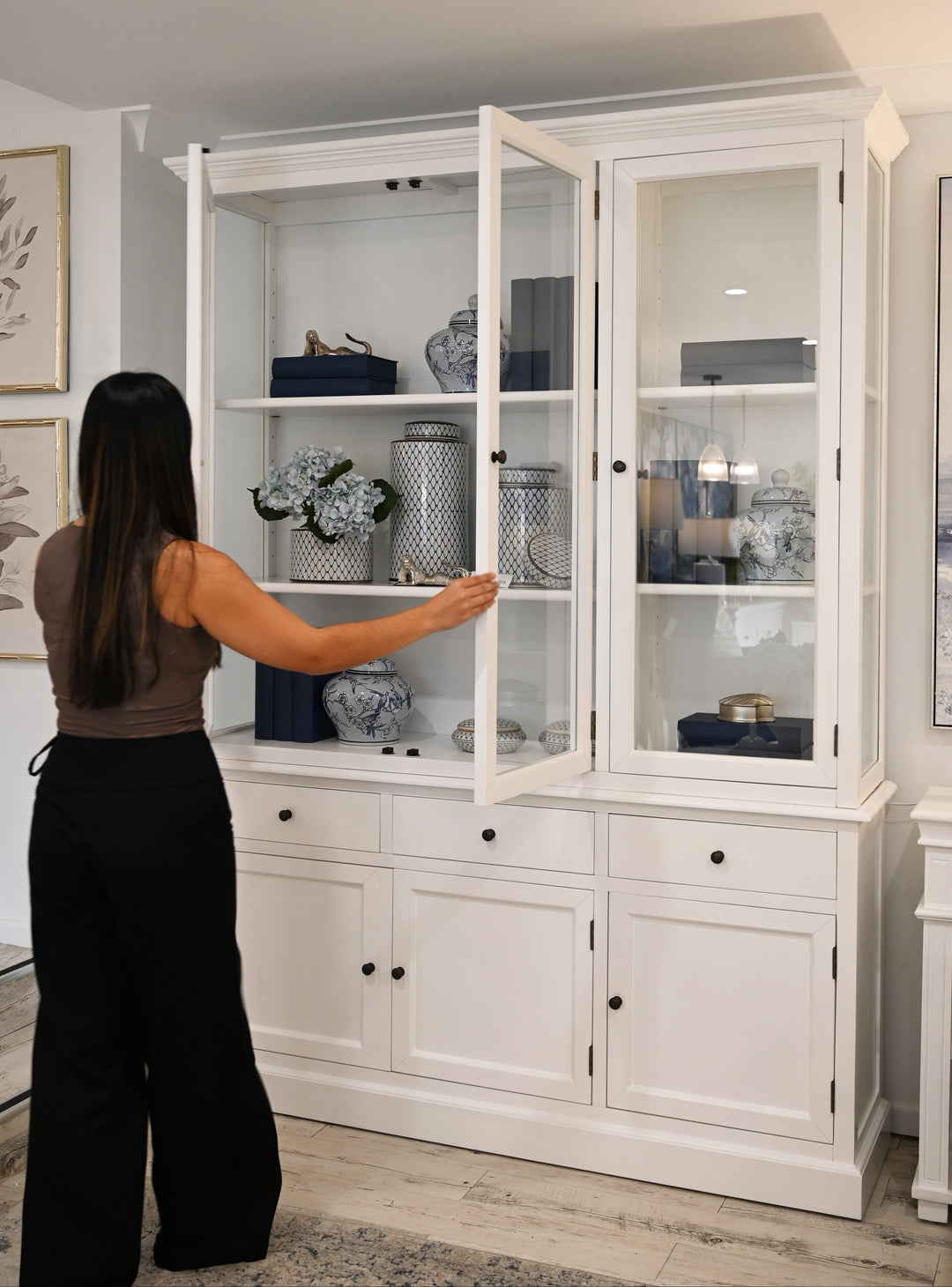 Anna Large Glass Display Cabinet