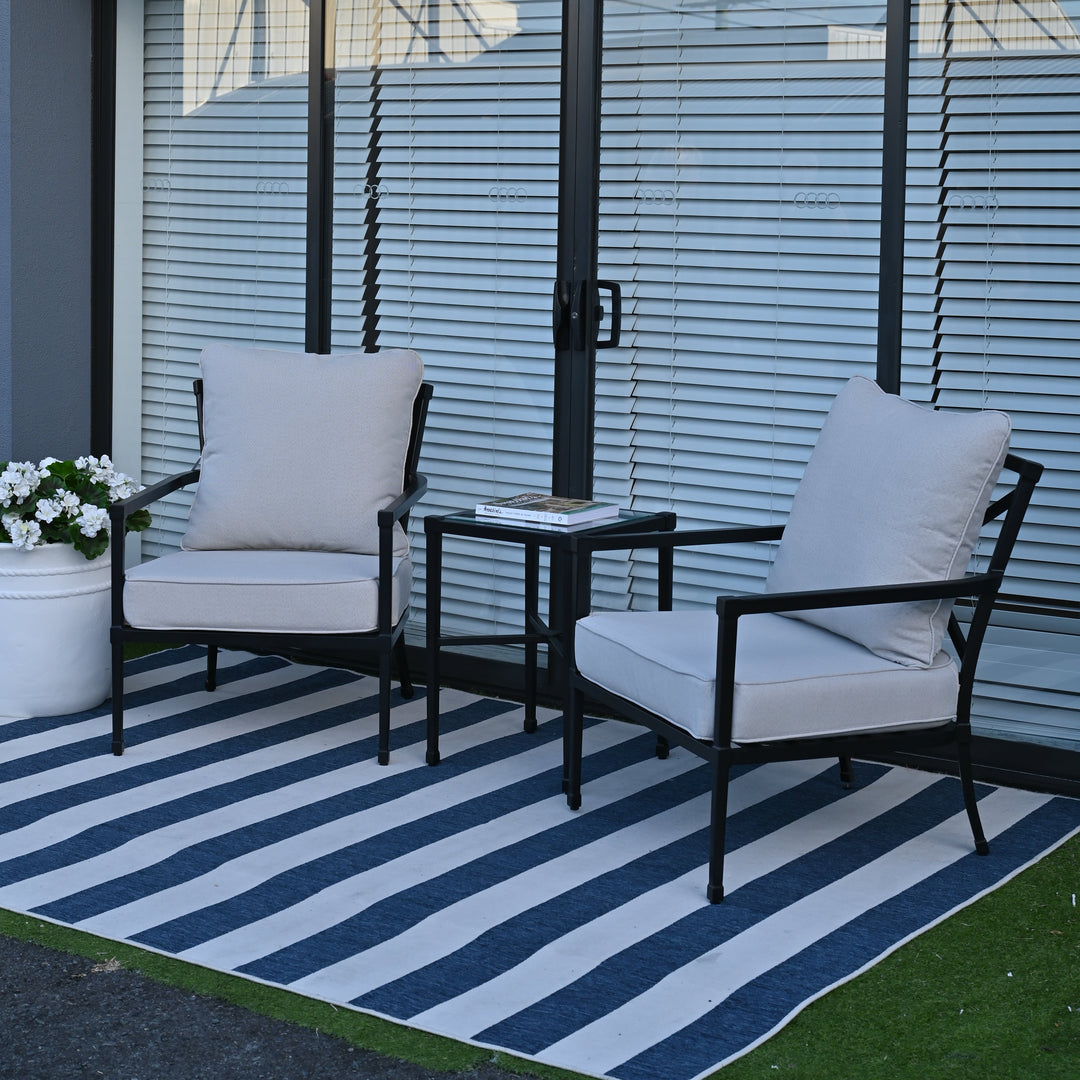 Amalfi Black Outdoor Armchair