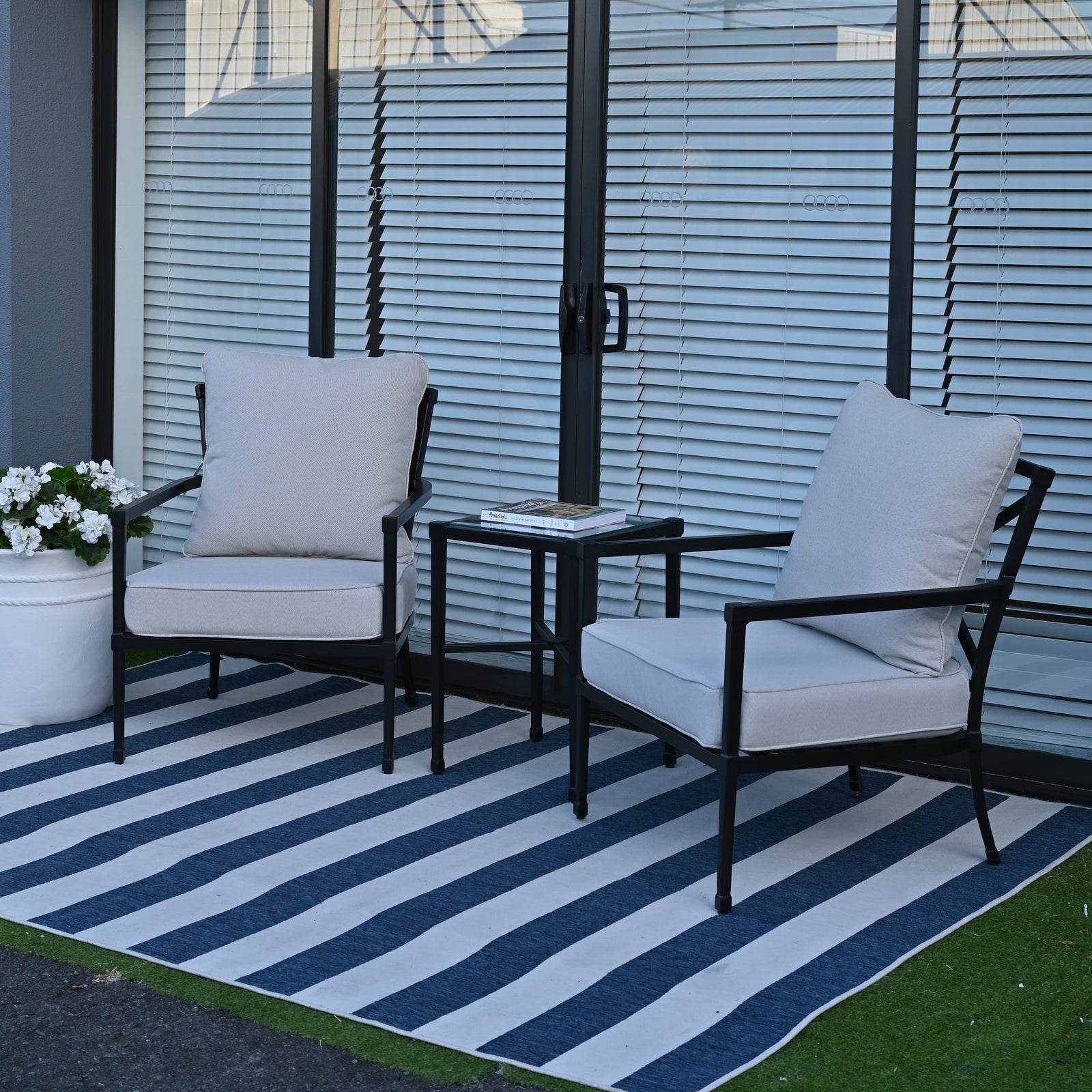 Amalfi Black Outdoor Armchair