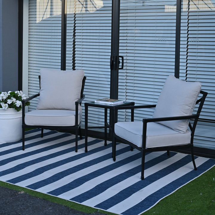Amalfi Black Outdoor Armchair