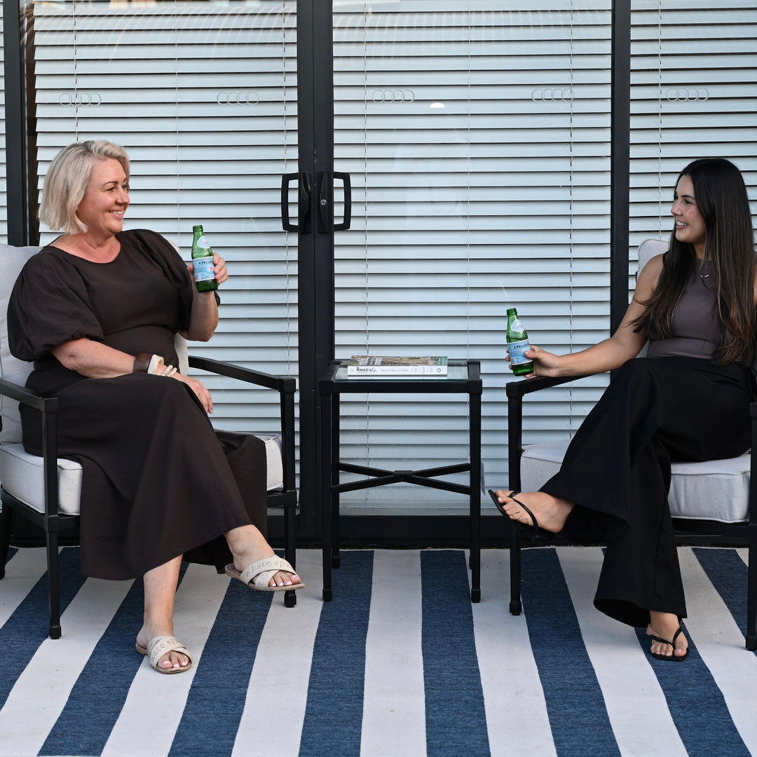 Amalfi Outdoor Black Side Table