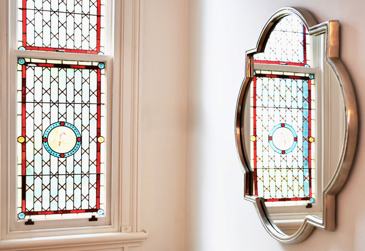 Quatrefoil Statement Silver Iron Mirror