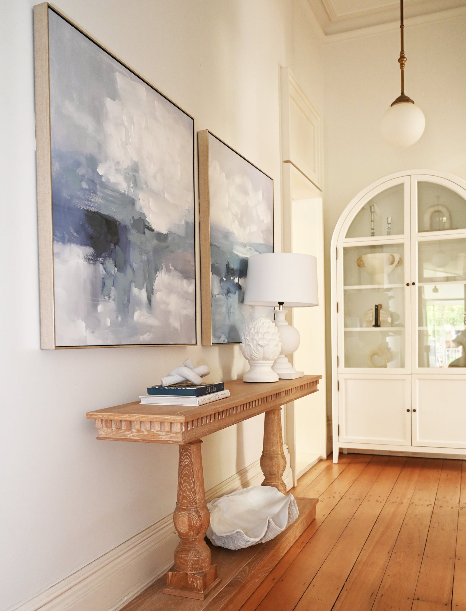 Vibrant Seaside 2 Canvas In Antique Silver Frame