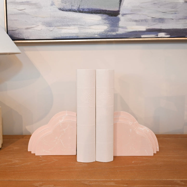 Cloud Pink Decorative Bookends