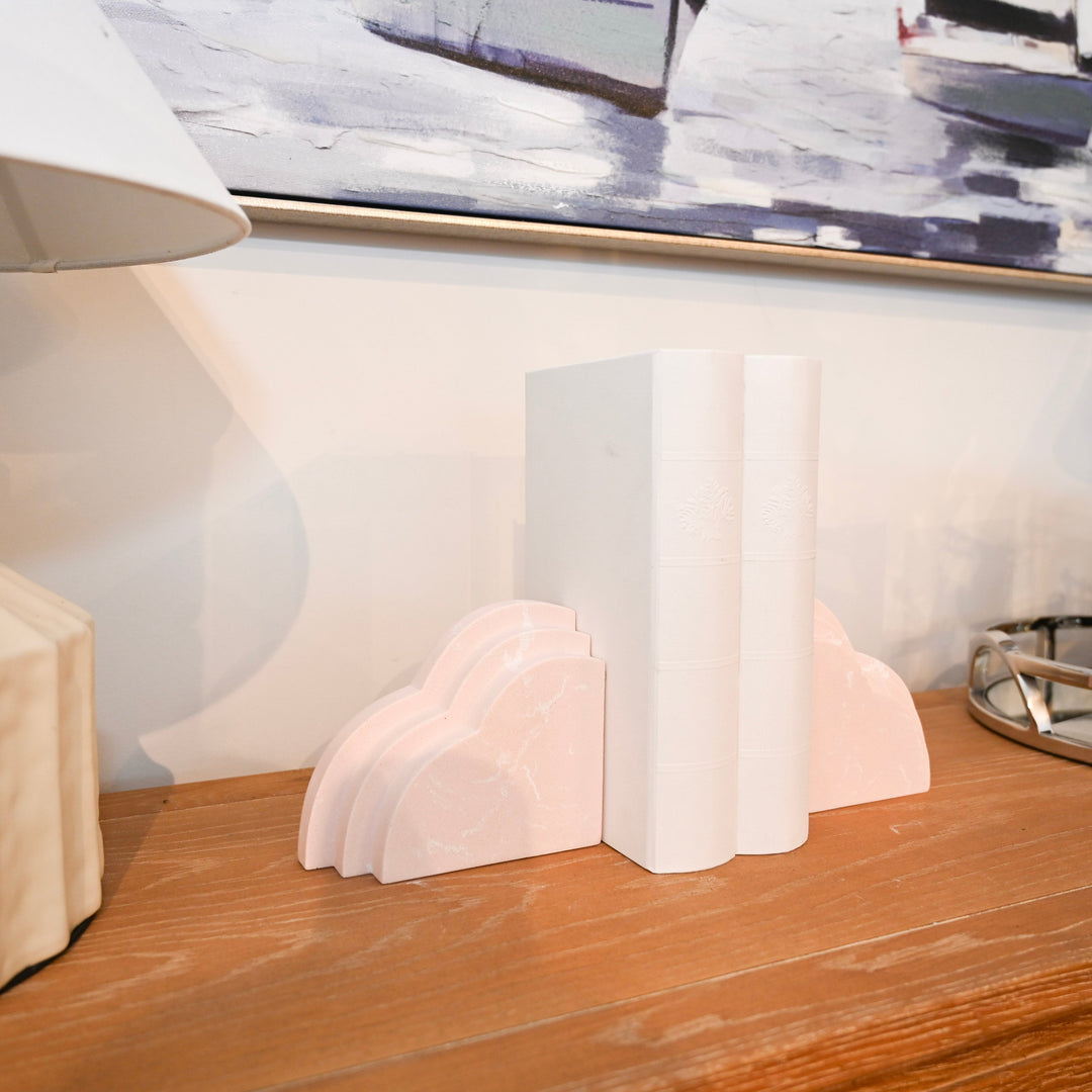 Cloud Pink Decorative Bookends