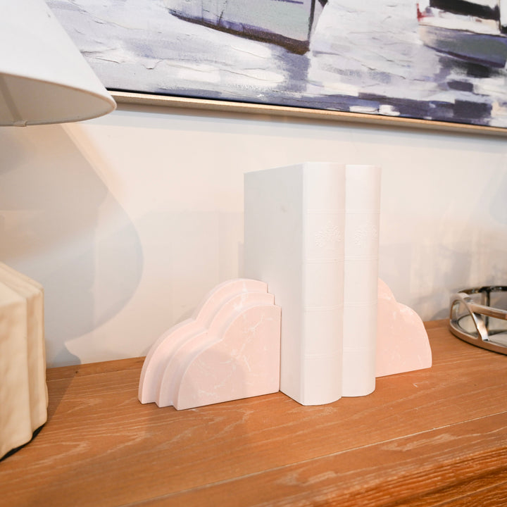 Cloud Pink Decorative Bookends