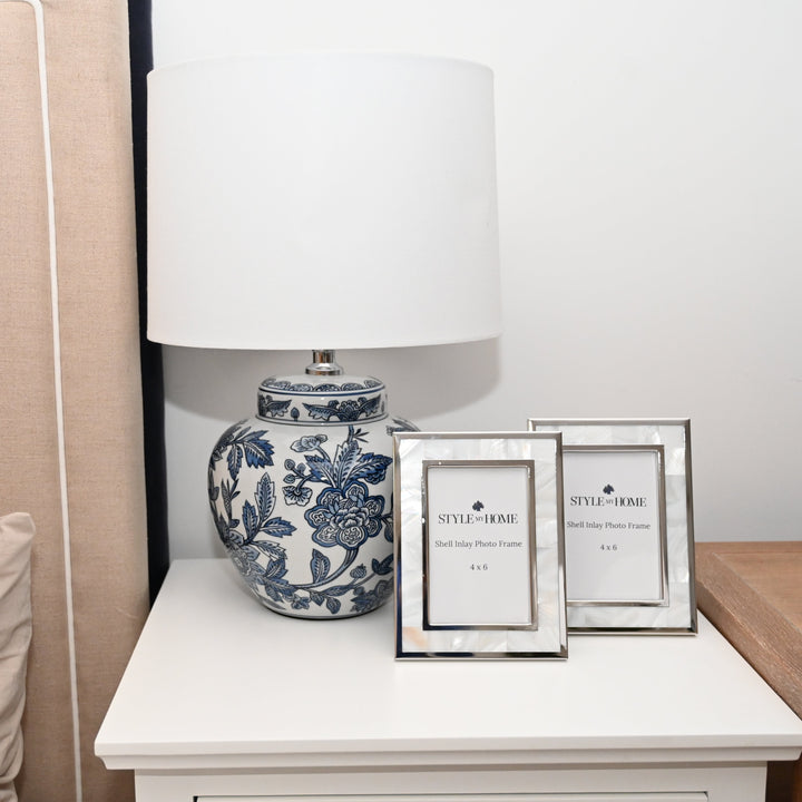 Blue Blossom Ceramic Table Lamp